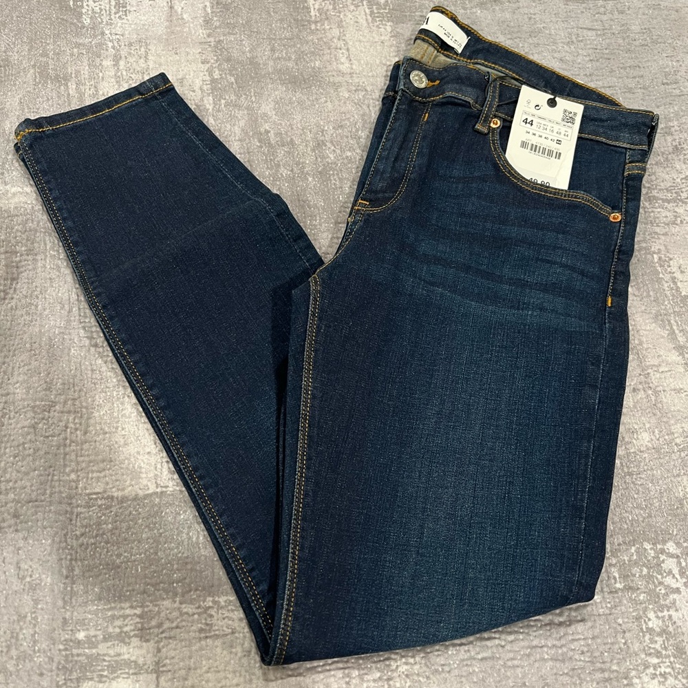 Zara Dark Blue Denim Jeans New!